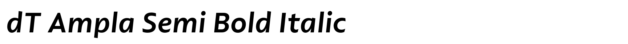 dT Ampla Semi Bold Italic image